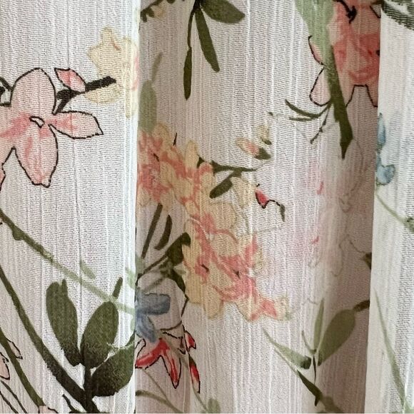 Taylor Women's Floral Tiered Halter Maxi Dress Size 16W Smocked Cottage Boho - Picture 5 of 9